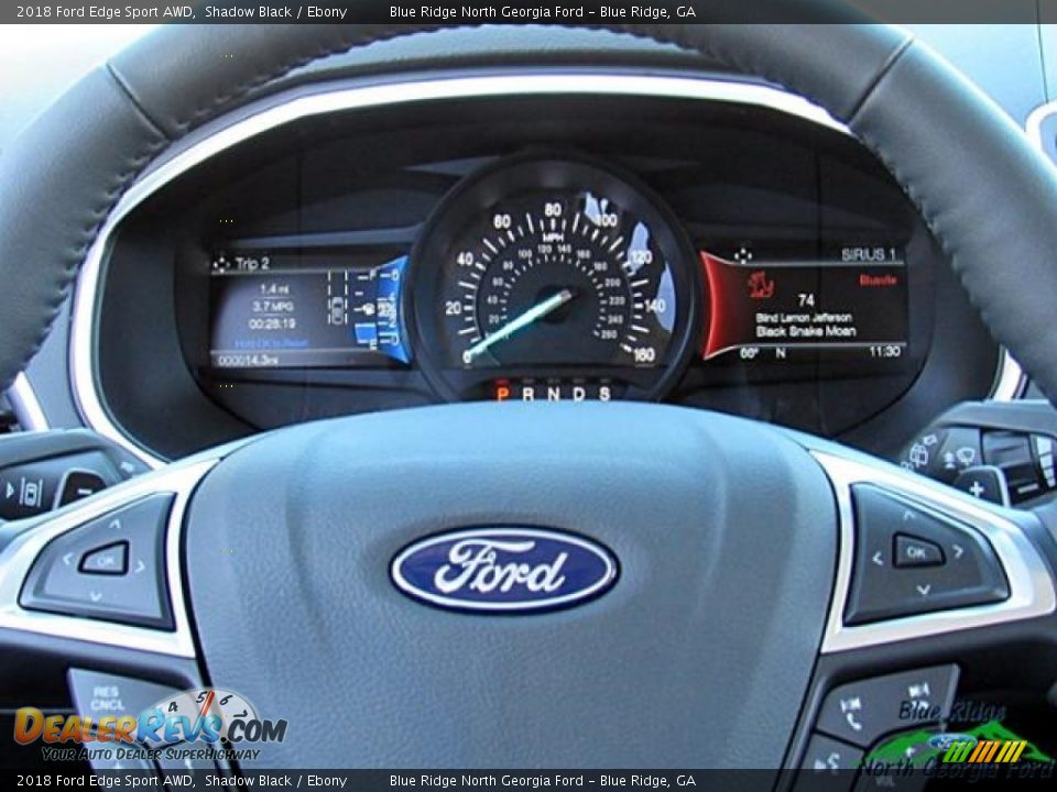 2018 Ford Edge Sport AWD Shadow Black / Ebony Photo #20