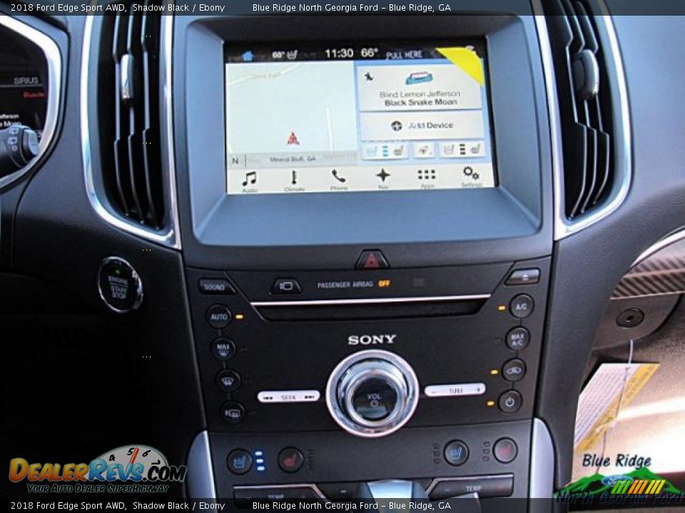 2018 Ford Edge Sport AWD Shadow Black / Ebony Photo #21