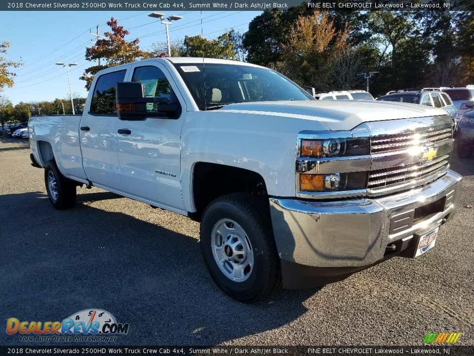 2018 Chevrolet Silverado 2500HD Work Truck Crew Cab 4x4 Summit White / Dark Ash/Jet Black Photo #1