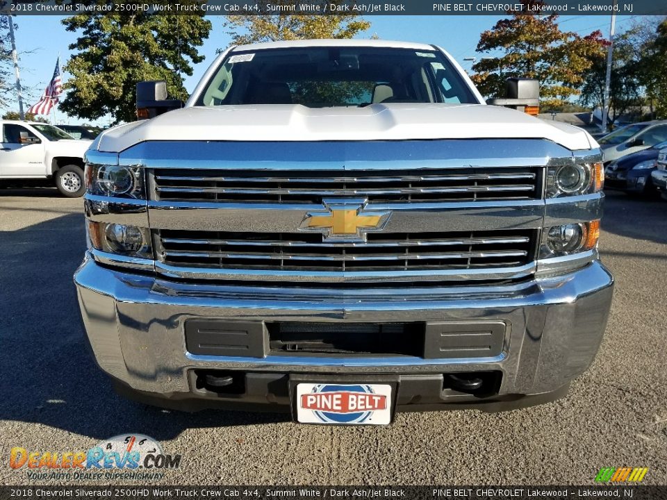 2018 Chevrolet Silverado 2500HD Work Truck Crew Cab 4x4 Summit White / Dark Ash/Jet Black Photo #2