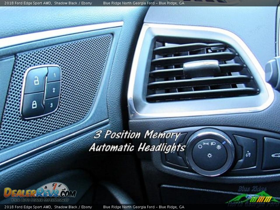 2018 Ford Edge Sport AWD Shadow Black / Ebony Photo #25