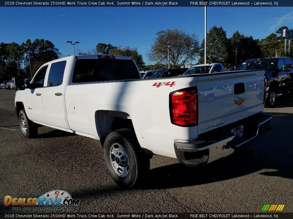 2018 Chevrolet Silverado 2500HD Work Truck Crew Cab 4x4 Summit White / Dark Ash/Jet Black Photo #4