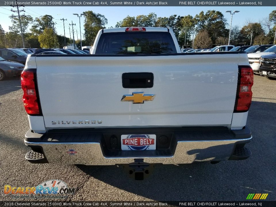 2018 Chevrolet Silverado 2500HD Work Truck Crew Cab 4x4 Summit White / Dark Ash/Jet Black Photo #5