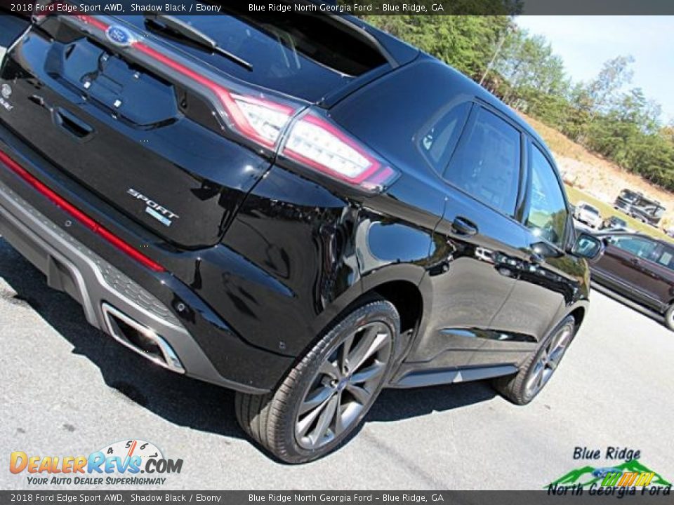 2018 Ford Edge Sport AWD Shadow Black / Ebony Photo #31