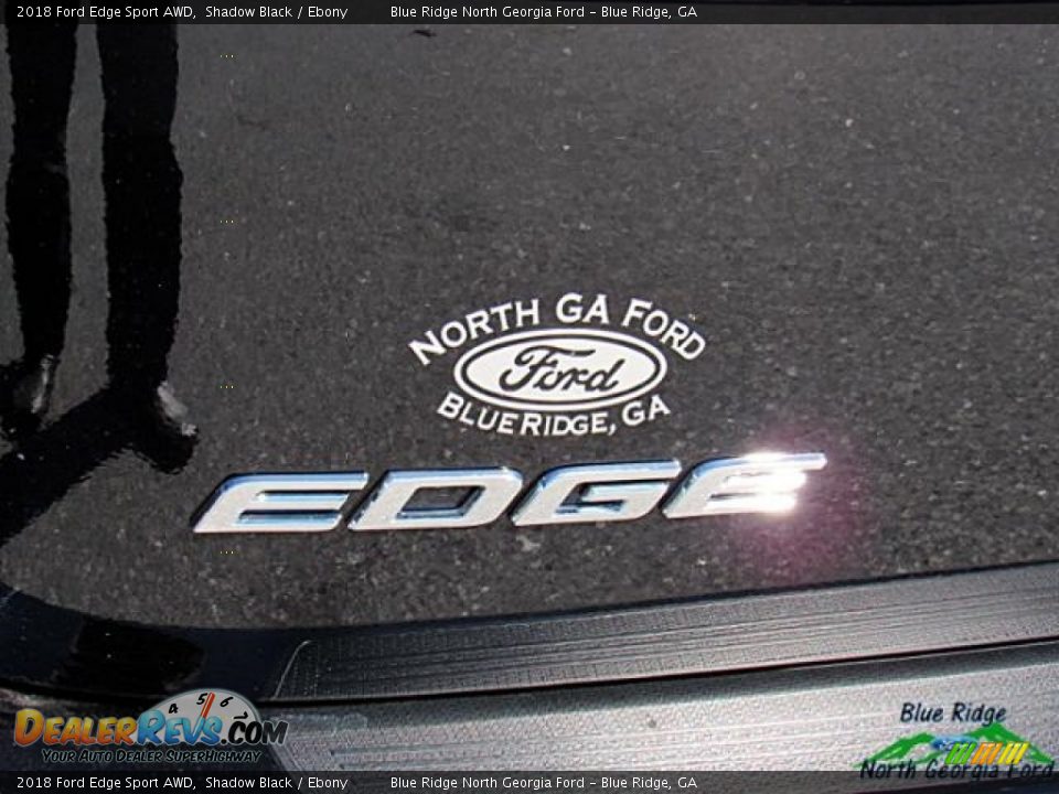 2018 Ford Edge Sport AWD Shadow Black / Ebony Photo #33