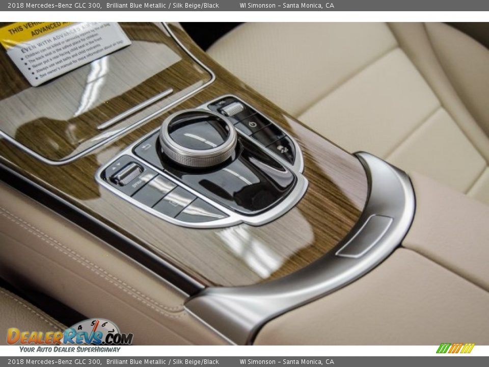 2018 Mercedes-Benz GLC 300 Brilliant Blue Metallic / Silk Beige/Black Photo #6