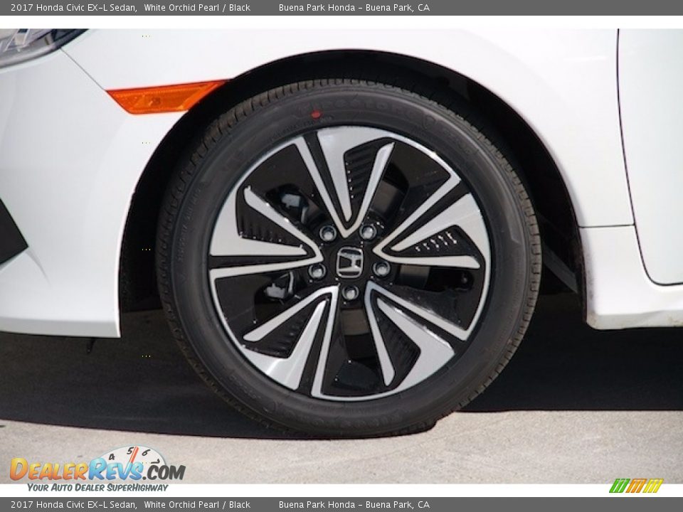 2017 Honda Civic EX-L Sedan White Orchid Pearl / Black Photo #5