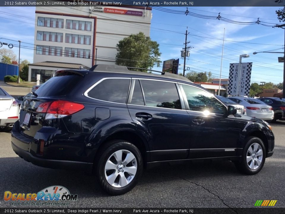 2012 Subaru Outback 2.5i Limited Deep Indigo Pearl / Warm Ivory Photo #3