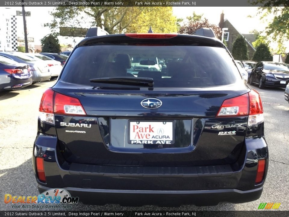 2012 Subaru Outback 2.5i Limited Deep Indigo Pearl / Warm Ivory Photo #4