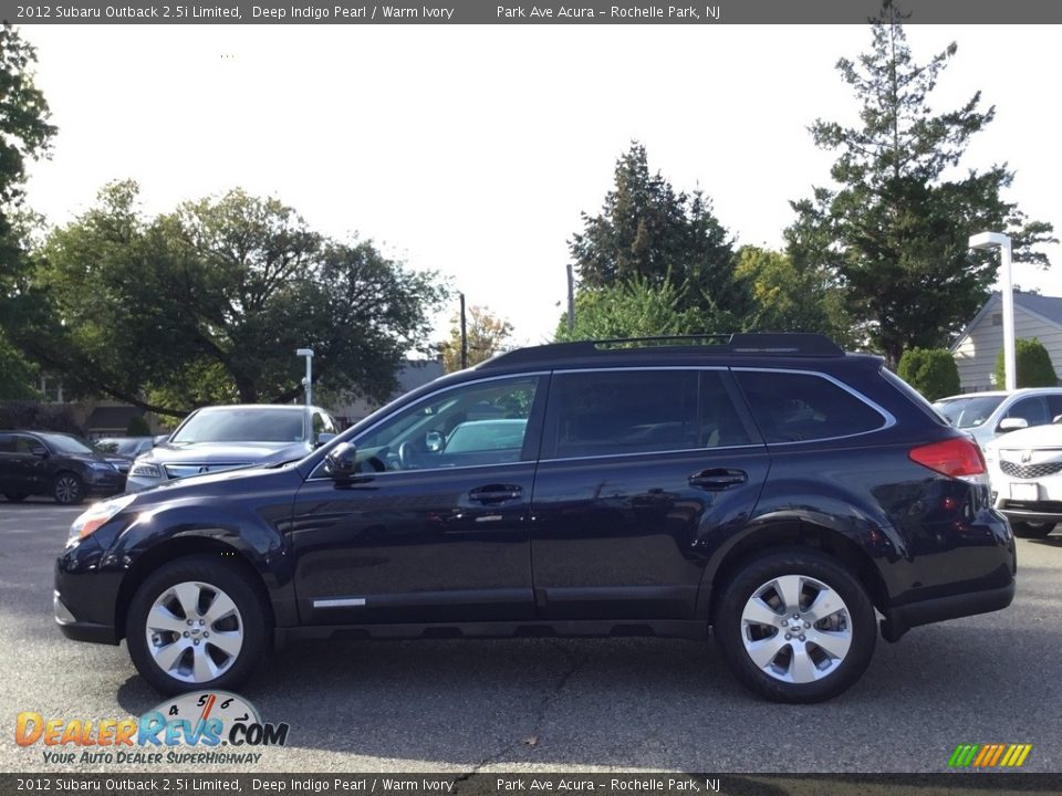 2012 Subaru Outback 2.5i Limited Deep Indigo Pearl / Warm Ivory Photo #6
