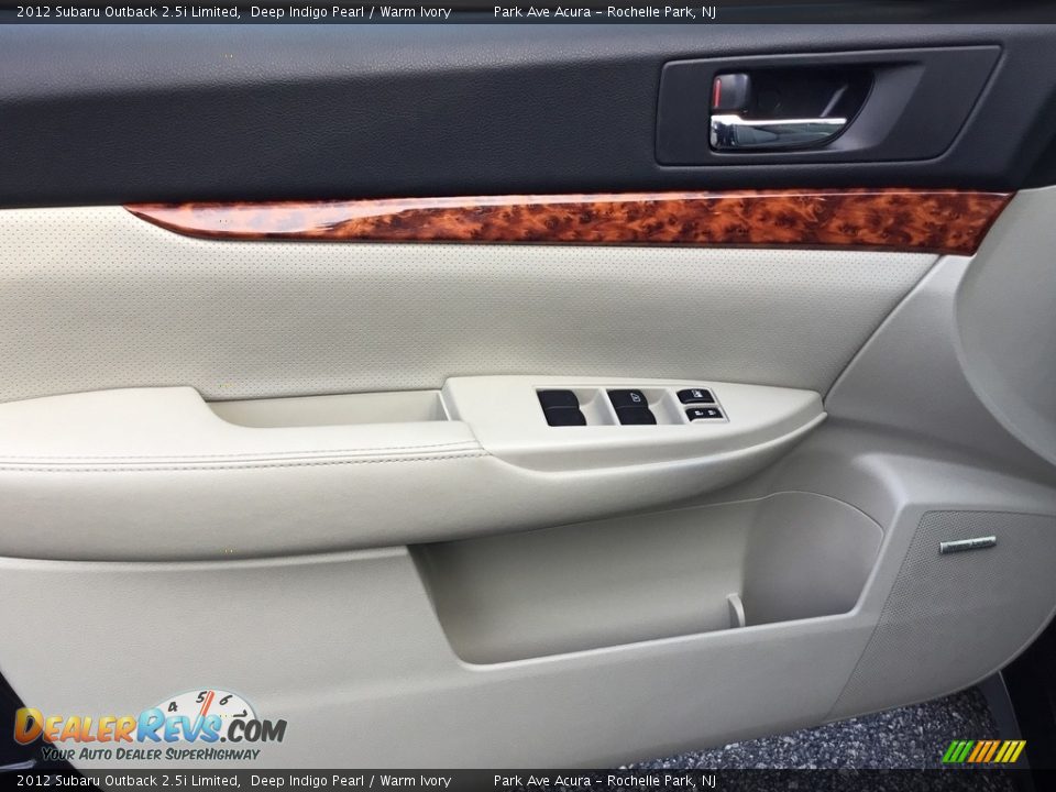 2012 Subaru Outback 2.5i Limited Deep Indigo Pearl / Warm Ivory Photo #9