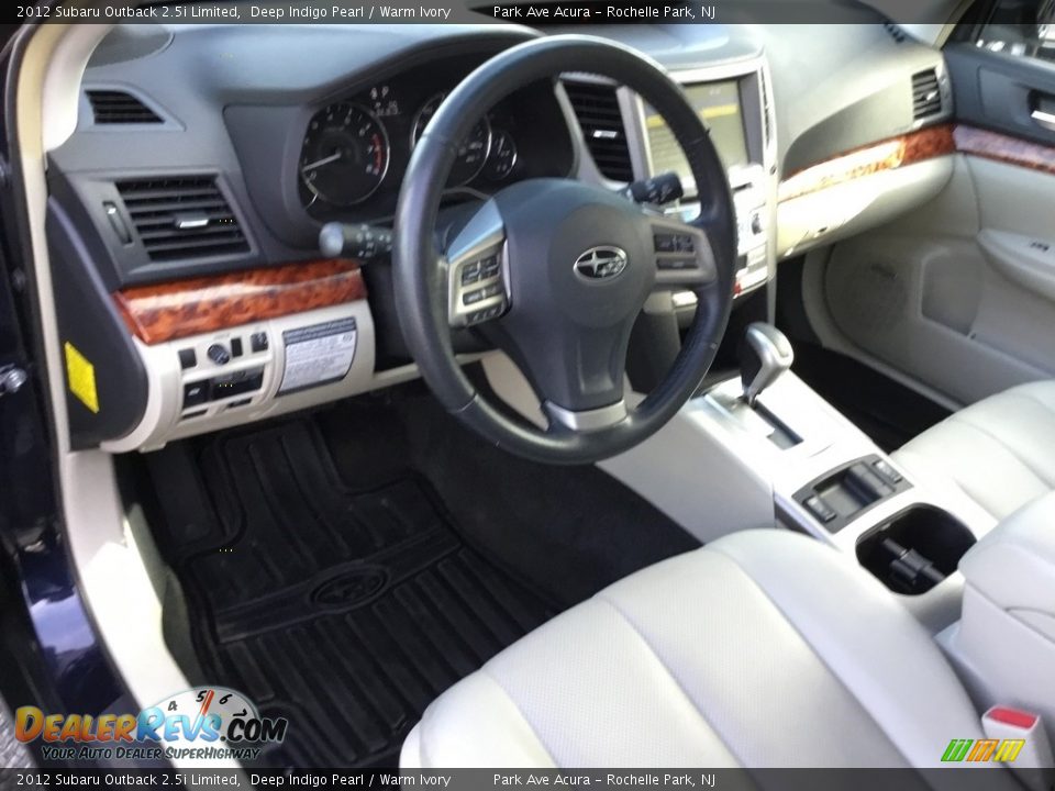 2012 Subaru Outback 2.5i Limited Deep Indigo Pearl / Warm Ivory Photo #11
