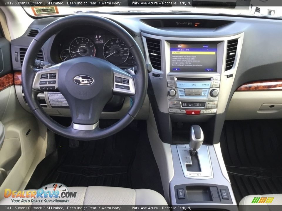 2012 Subaru Outback 2.5i Limited Deep Indigo Pearl / Warm Ivory Photo #15