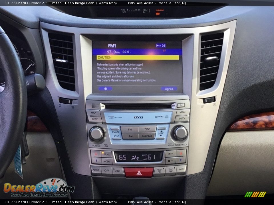 2012 Subaru Outback 2.5i Limited Deep Indigo Pearl / Warm Ivory Photo #16