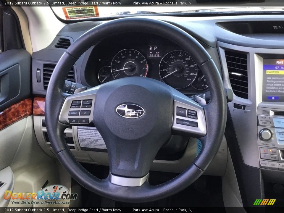 2012 Subaru Outback 2.5i Limited Deep Indigo Pearl / Warm Ivory Photo #18