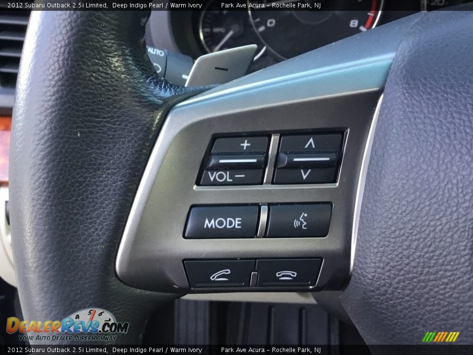 2012 Subaru Outback 2.5i Limited Deep Indigo Pearl / Warm Ivory Photo #19