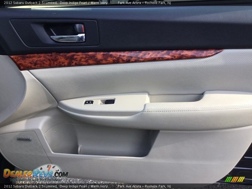 2012 Subaru Outback 2.5i Limited Deep Indigo Pearl / Warm Ivory Photo #25