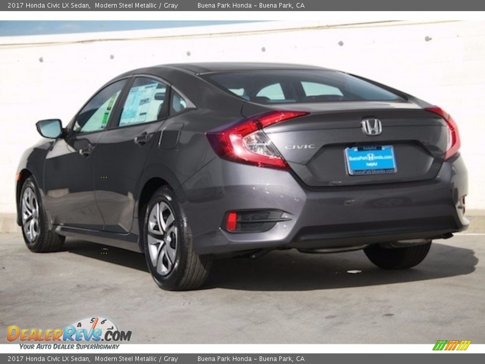 2017 Honda Civic LX Sedan Modern Steel Metallic / Gray Photo #2
