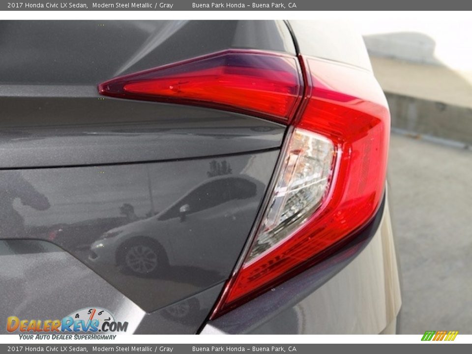 2017 Honda Civic LX Sedan Modern Steel Metallic / Gray Photo #4