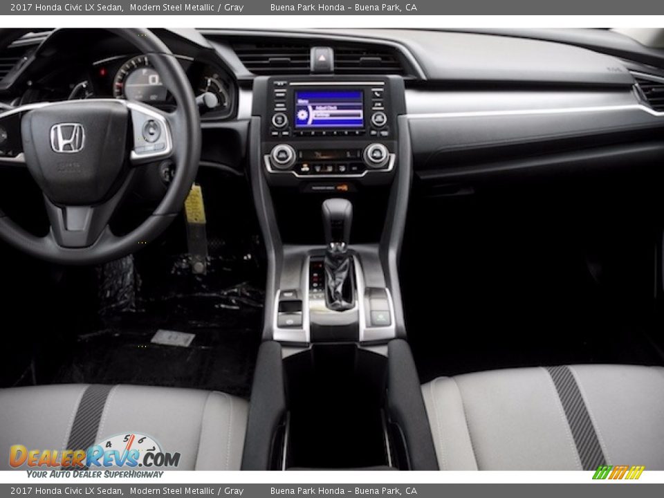 2017 Honda Civic LX Sedan Modern Steel Metallic / Gray Photo #12