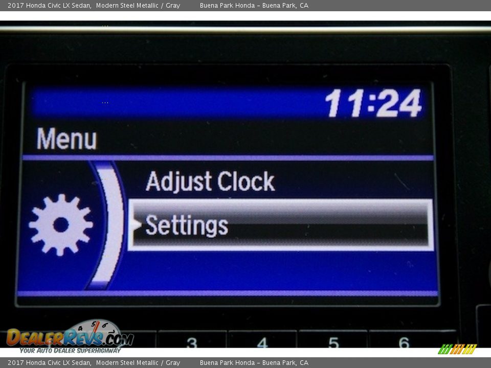 2017 Honda Civic LX Sedan Modern Steel Metallic / Gray Photo #14