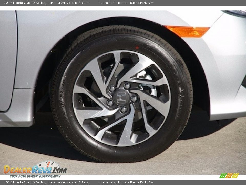 2017 Honda Civic EX Sedan Lunar Silver Metallic / Black Photo #5