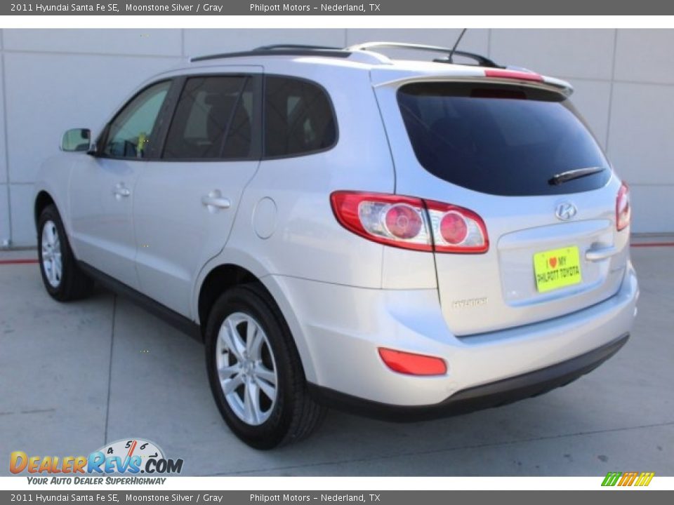 2011 Hyundai Santa Fe SE Moonstone Silver / Gray Photo #7