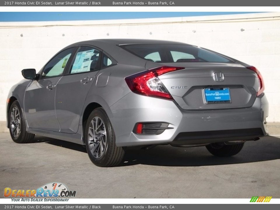 2017 Honda Civic EX Sedan Lunar Silver Metallic / Black Photo #2
