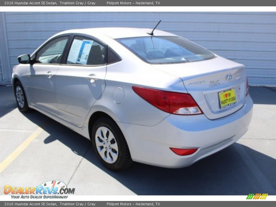 2016 Hyundai Accent SE Sedan Triathlon Gray / Gray Photo #8