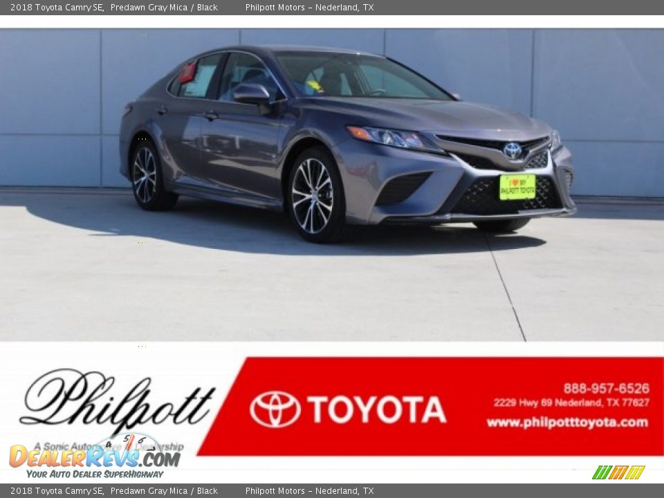 2018 Toyota Camry SE Predawn Gray Mica / Black Photo #1
