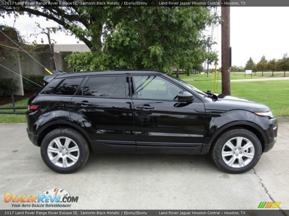 2017 Land Rover Range Rover Evoque SE Santorini Black Metallic / Ebony/Ebony Photo #6