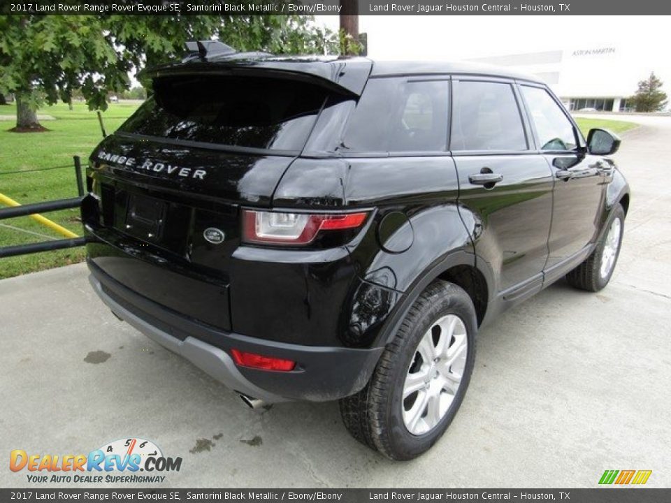 2017 Land Rover Range Rover Evoque SE Santorini Black Metallic / Ebony/Ebony Photo #7