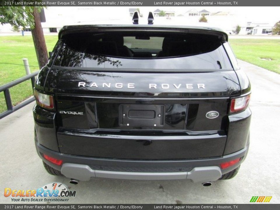 2017 Land Rover Range Rover Evoque SE Santorini Black Metallic / Ebony/Ebony Photo #8