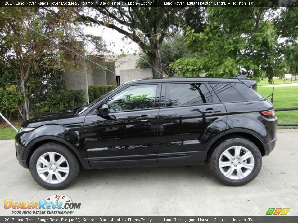 2017 Land Rover Range Rover Evoque SE Santorini Black Metallic / Ebony/Ebony Photo #11