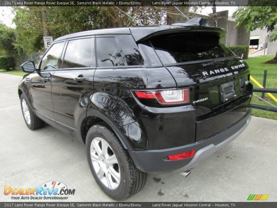 2017 Land Rover Range Rover Evoque SE Santorini Black Metallic / Ebony/Ebony Photo #12