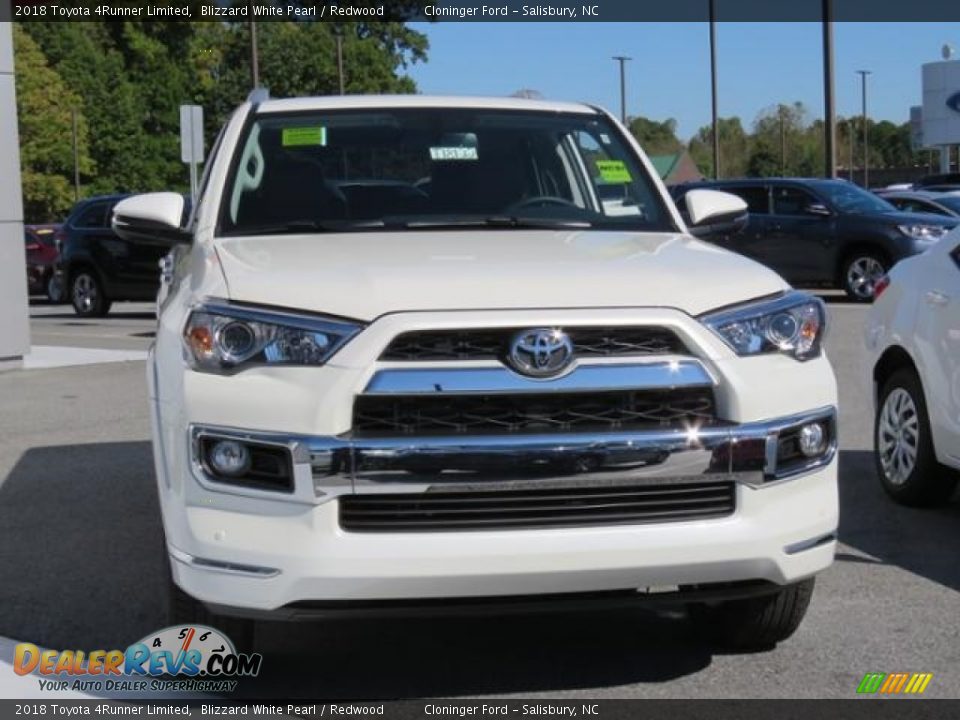2018 Toyota 4Runner Limited Blizzard White Pearl / Redwood Photo #2
