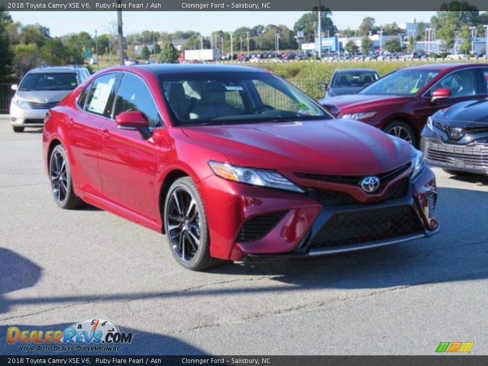 2018 Toyota Camry XSE V6 Ruby Flare Pearl / Ash Photo #1