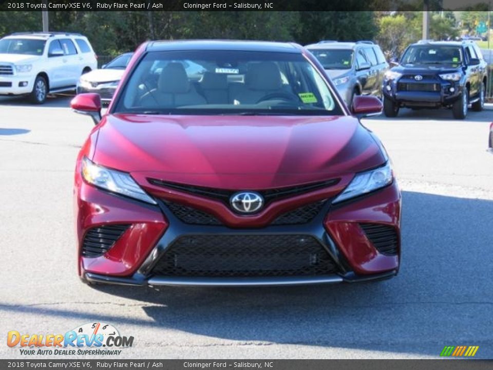 2018 Toyota Camry XSE V6 Ruby Flare Pearl / Ash Photo #2