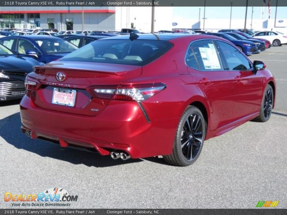 2018 Toyota Camry XSE V6 Ruby Flare Pearl / Ash Photo #22