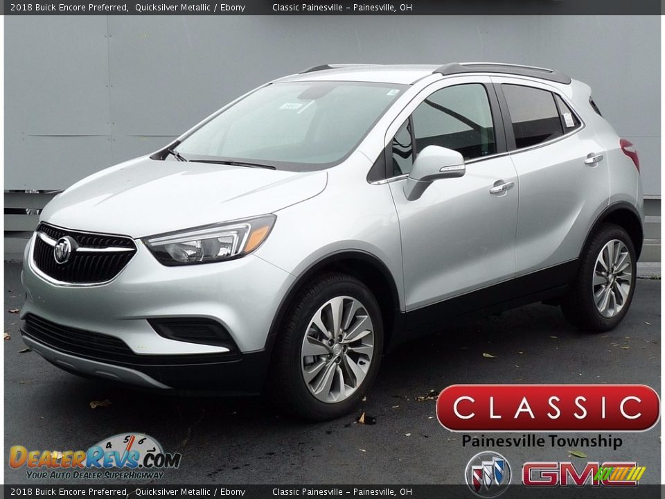 2018 Buick Encore Preferred Quicksilver Metallic / Ebony Photo #1