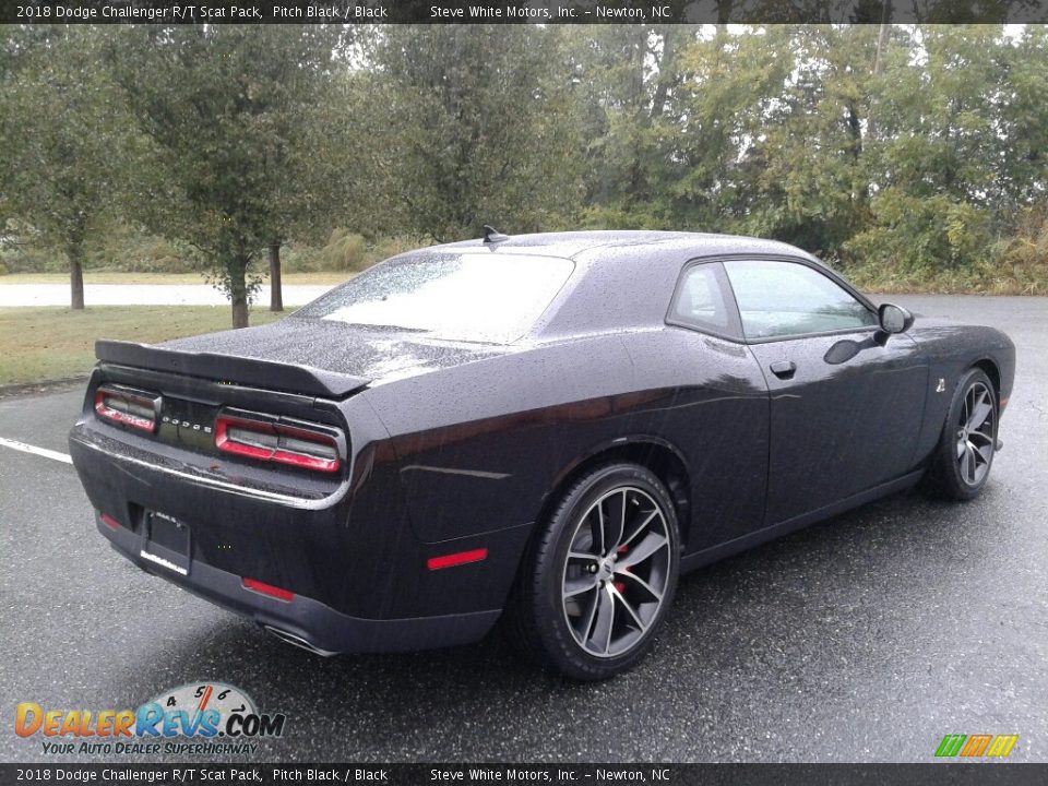 2018 Dodge Challenger R/T Scat Pack Pitch Black / Black Photo #6