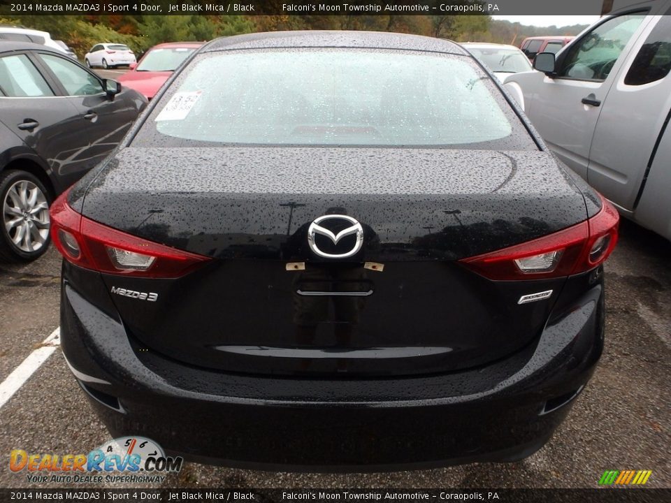 2014 Mazda MAZDA3 i Sport 4 Door Jet Black Mica / Black Photo #3