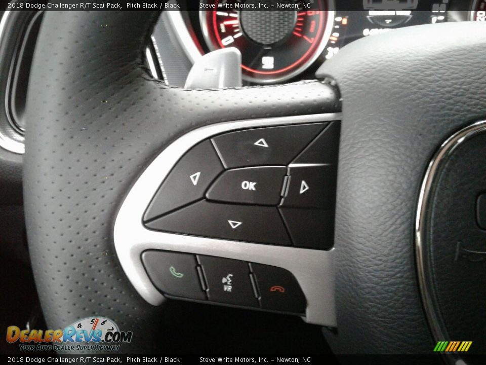 2018 Dodge Challenger R/T Scat Pack Pitch Black / Black Photo #17