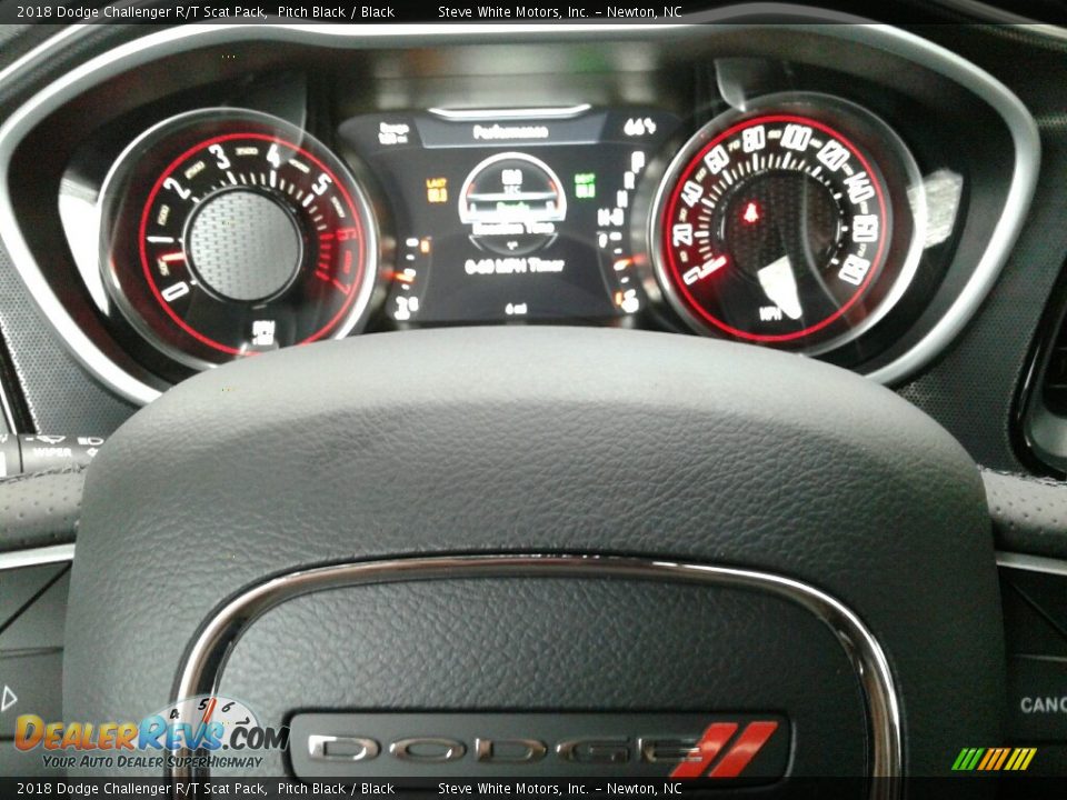 2018 Dodge Challenger R/T Scat Pack Pitch Black / Black Photo #19