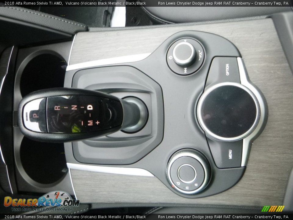 2018 Alfa Romeo Stelvio Ti AWD Vulcano (Volcano) Black Metallic / Black/Black Photo #30