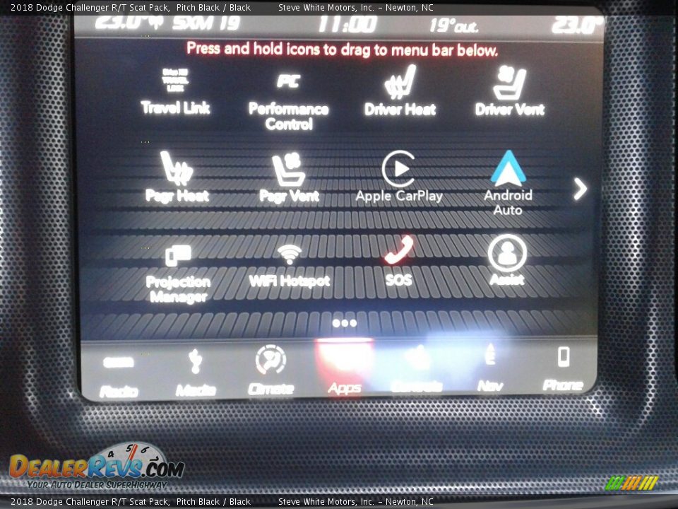 2018 Dodge Challenger R/T Scat Pack Pitch Black / Black Photo #25