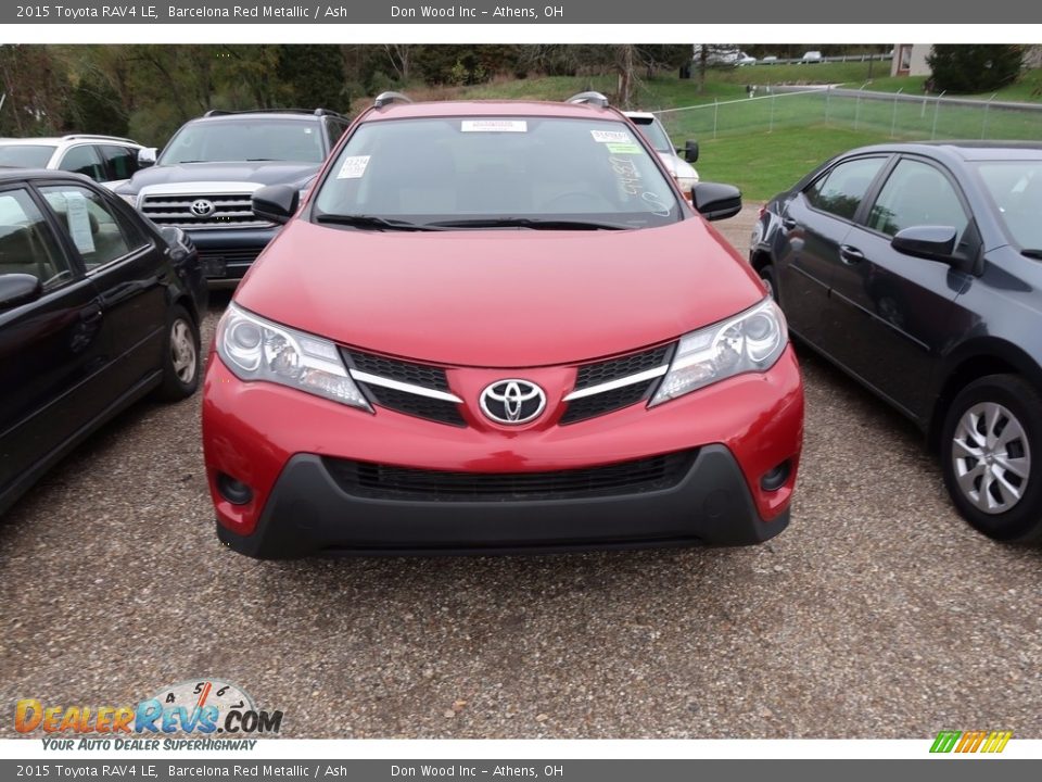 2015 Toyota RAV4 LE Barcelona Red Metallic / Ash Photo #2