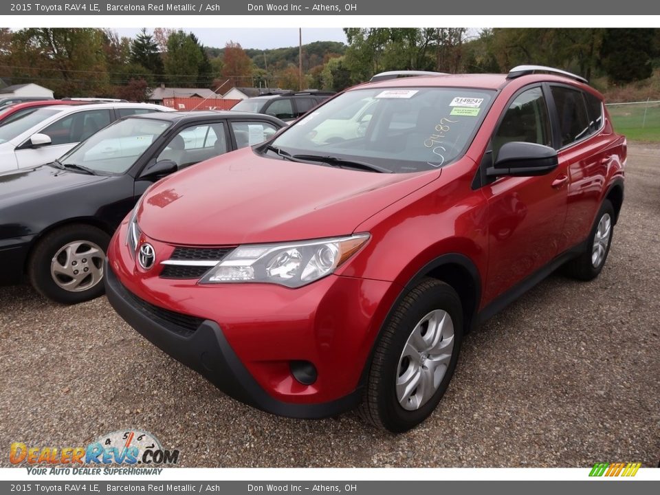2015 Toyota RAV4 LE Barcelona Red Metallic / Ash Photo #3