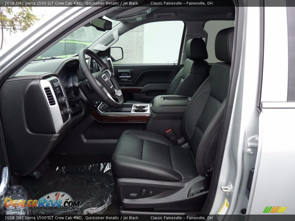 Jet Black Interior - 2018 GMC Sierra 1500 SLT Crew Cab 4WD Photo #6