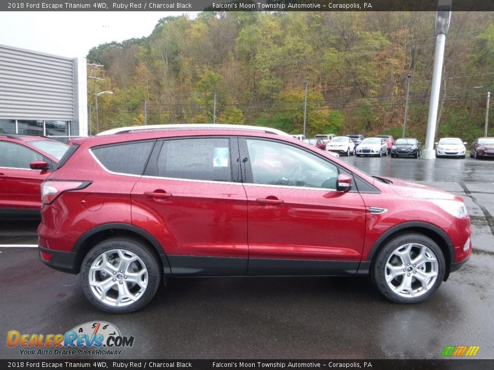2018 Ford Escape Titanium 4WD Ruby Red / Charcoal Black Photo #1